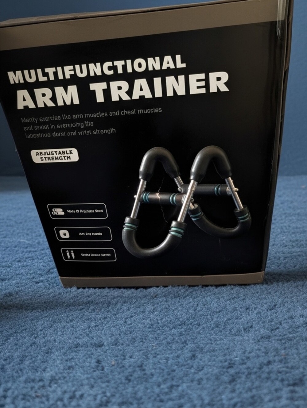 Arm Trainer Silver, MULTIFUNCTIONAL Black and Blue Men’s Fitness Trainer